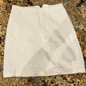 White Free People Mini Skirt
